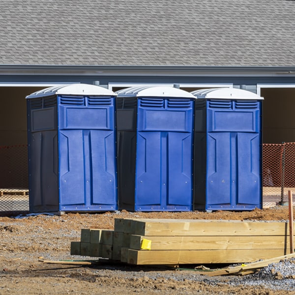 how often are the portable toilets cleaned and serviced during a rental period in Richeyville